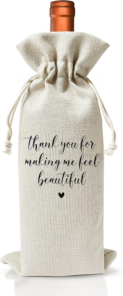 Wedding Gifts Wine Bag (1pc) - Pairs well with getting married, Engagement Gift for Couples, Gift for her, Engagement Wine Bag - Mr and Mrs Wedding Gift - Bride and Groom - Bridesmaid Gift- HiMo258