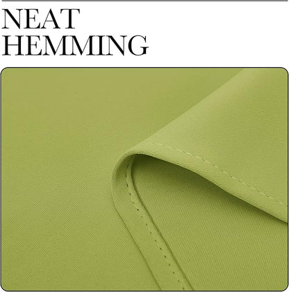 NICETOWN Green Blackout Curtains Window Panels, Window Treatment Thermal Insulated Solid Grommet Blackout Draperies/Drapes for Bedroom (Set of 2, 34 by 54 Long, Fresh Green)