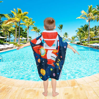 Kids Beach Towels Baby Towels with Hood Toddler Pool Towel Large Bath Towels for Boys and Girls for Travel Shower Swimming