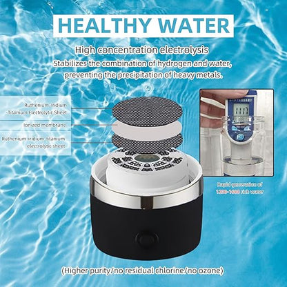 Hydrogen Water Bottle, Hydrogenated Water Generator, Hydrohealth Water Bottle, Ionized Water Maker Bottle