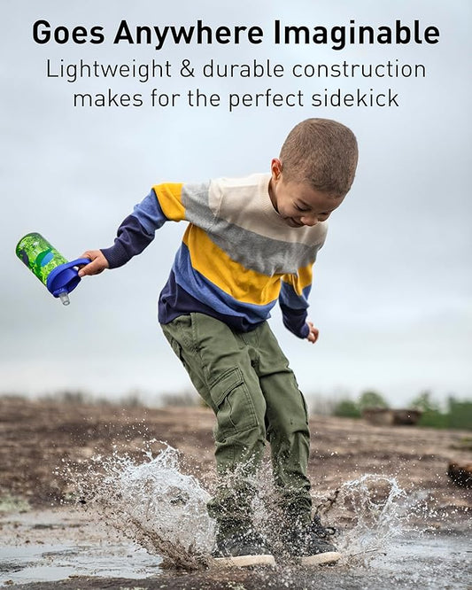 CamelBak Eddy+ 14oz Kids Water Bottle with Tritan Renew – Straw Top, Leak-Proof When Closed