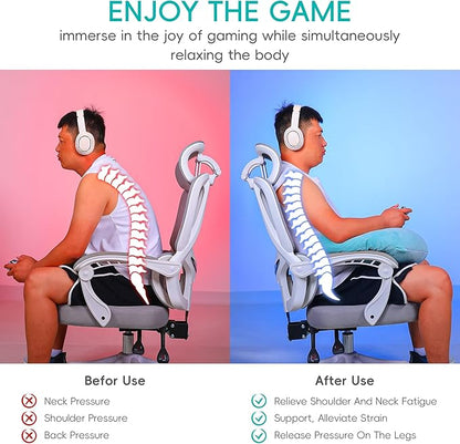 TYYIHUA Gaming Pillow Reading Pillow for Gaming Gamer Pillow Gaming Pillow for Lap Arm Rest Pillow Lap Pillow for Gaming, for Reading, Working, Crochet