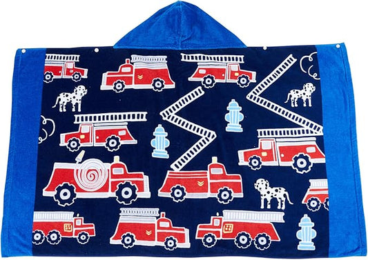 Wowelife Kids Beach Towels, Hooded Towels for Kids, Poncho Towel Wrap, Premium 100% Cotton Soft and Breathable, Extra Large 50"x30", Multi Use for Bath Pool Beach Swim Bathroom