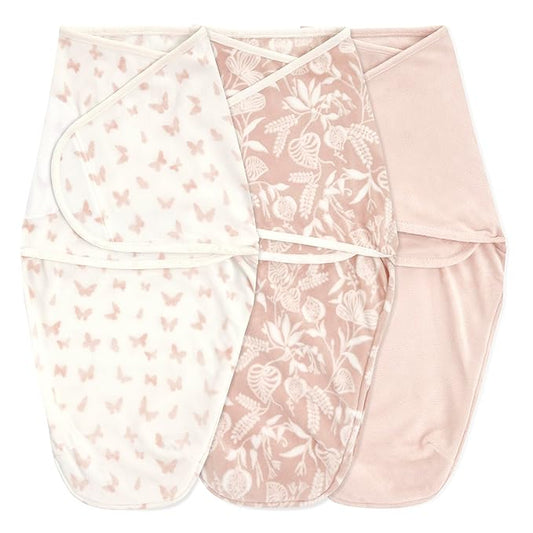 aden + anais™ Essentials Easy Swaddle™ wrap 1.5 TOG 3 Pack Garden Velboa (0-3 Months)