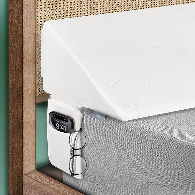 Wedge Pillow Headboard, Ultimate Comfort Bed Wedge Pillow for Headboard, Relaxation Bed Gap Filler for Queen(60"x10"x6"), Foam Pillow Wedge for Headboard Gap, Overall Bed Gap Filler.