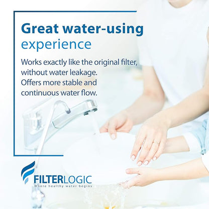 Filterlogic FXHSC 10" x 4.5" Whole House Pleated Sediment Filter, Replacement for GE® FXHSC, Culligan® R50-BBSA, Pentek R50-BB, DuPont WFHDC3001, American Plumber W50PEHD, GXWH40L, Pack of 2