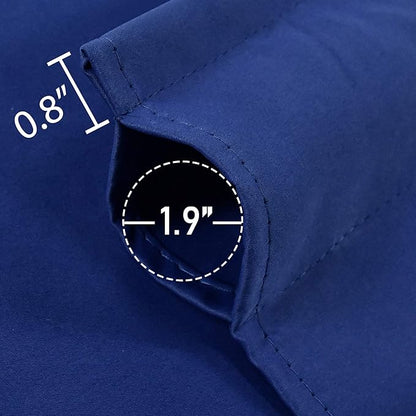 Navy Extra Wide Valance for Windows 100x18 Inch Solid Thermal Insulated Blackout Rod Pocket Kitchen Short Curtain Toppers Extra Wide Valance for Bathroom Living Room 1 Panel
