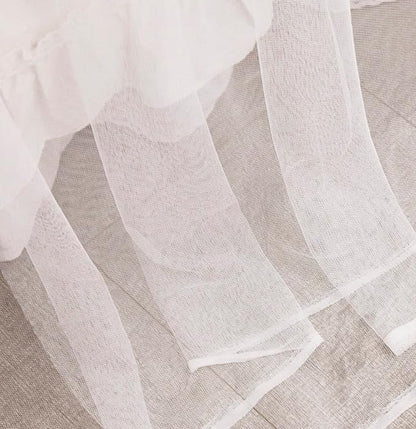 Mengersi Bed Canopy Mosquito Net for Bed,Canopy Bed Curtains Elegant Bed Drapes Screen Netting Canopy Curtains Bedroom Decor (White, King)