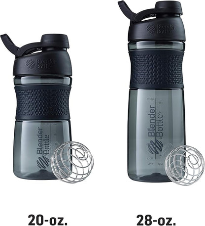 BlenderBottle SportMixer Shaker Bottle Perfect for Protein Shakes and Pre Workout, 20-Ounce, Navy