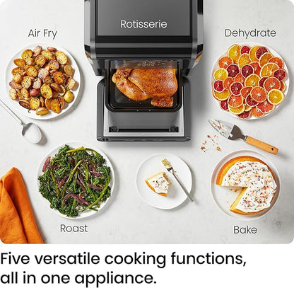 Chefman 12-Quart 6-in-1 Air Fryer Oven with Digital Timer, Touchscreen, and 12 Presets - Family Size Countertop Convection Oven, Dishwasher-Safe Parts