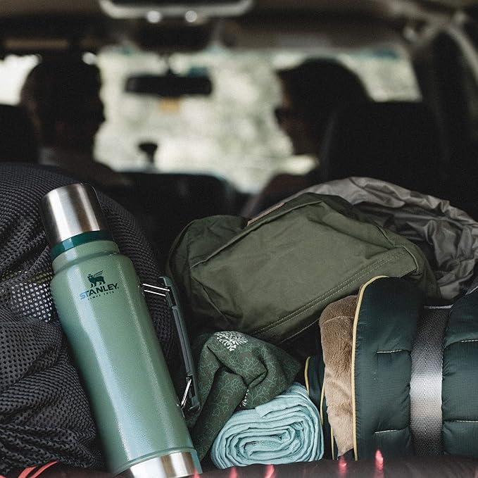 Stanley Classic Vacuum Insulated Wide Mouth Bottle -BPA-Free 18/8 Stainless Steel Thermos for Cold & Hot Beverages