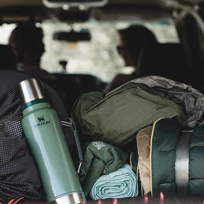 Stanley Classic Vacuum Insulated Wide Mouth Bottle -BPA-Free 18/8 Stainless Steel Thermos for Cold & Hot Beverages