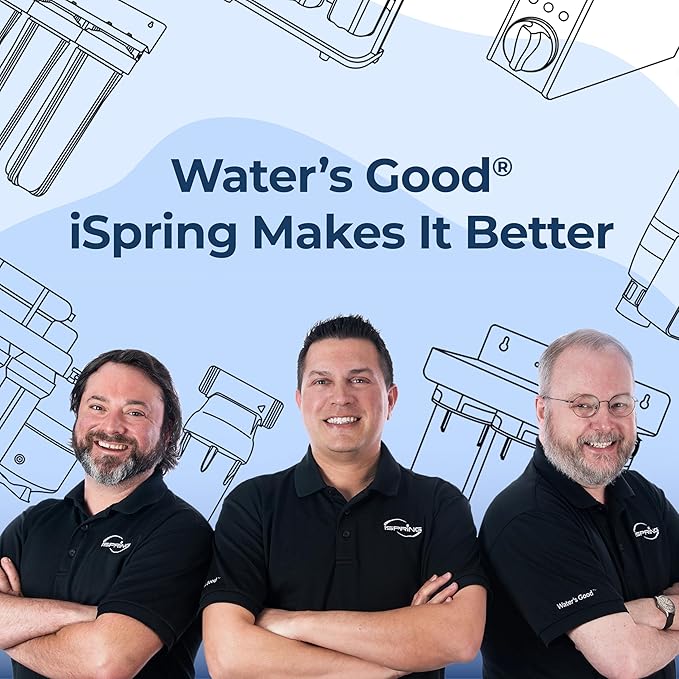 iSpring F2WGB22BKS 4.5” x 20” 2-Stage Whole House Water Filter Replacement Pack, Reduces Sediments, Heavy Metals, Chlorine, PFAS, Hydrogen Sulfide, Chloramine, Fits WGB22B-KS