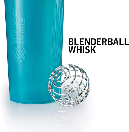 BlenderBottle Classic Shaker Bottle Perfect for Protein Shakes and Pre Workout, 28-Ounce (2 Pack), Pebble Grey