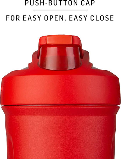 BlenderBottle Strada Shaker Cups with Silicone Straws, (2 24-Ounce Bottles and 2 Straws)