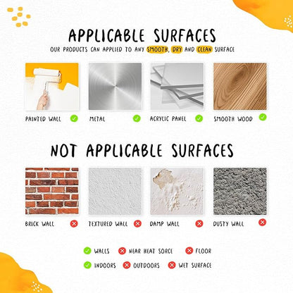 Dinosaur Wall Decals by Lipastick - Watercolour Dinosaur Kids Wall Stickers - Dinosaur Footprints Silhouettes Decals for Walls – Peel and Stick Decal for Kids Bedroom Nursery S Size