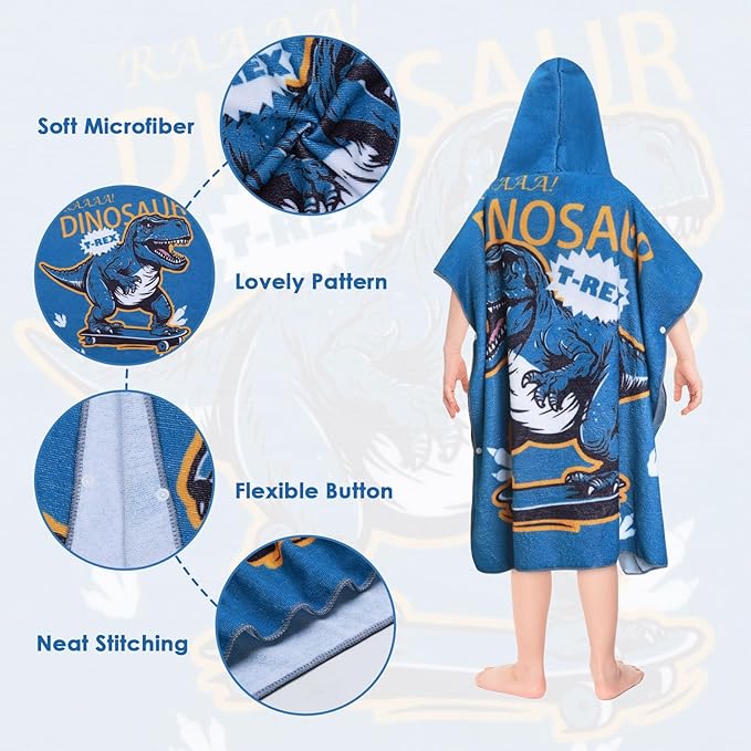 Kids Beach Towels Baby Towels with Hood Toddler Pool Towel Large Bath Towels for Boys and Girls for Travel Shower Swimming