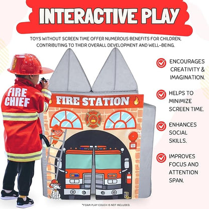 Play Panel for Childrens Foam Sofa Kids Couch (Firehouse)
