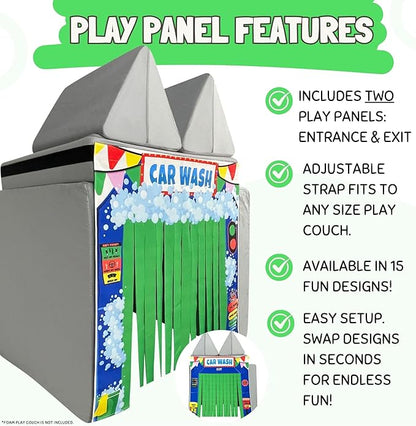 Play Panel for Childrens Foam Sofa Kids Couch (Car Wash)