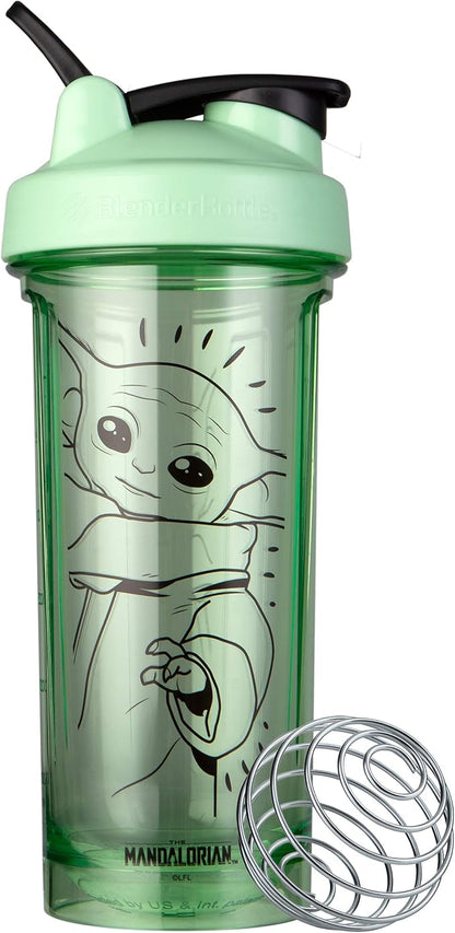 BlenderBottle Star Wars Shaker Bottle Pro Series Perfect for Protein Shakes and Pre Workout, 28-Ounce, The Child