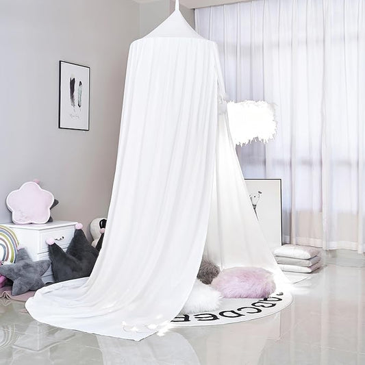 Upgrade Version of Canopy for Kids Bed, Extra Large Canopy for Girls Room Decoration Princess Castle Play Tent Hanging House, Dreamy Canopy for Children Room Reading Nook Canopies