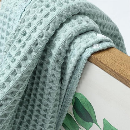 Hooded Bath Towel for Kids Extra Soft Absorbent Bath Poncho for 0-4 Years Premium Waffle + Muslin Cotton