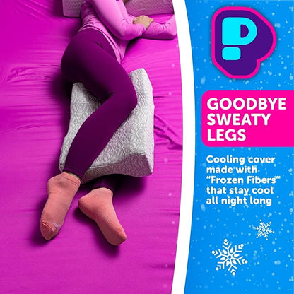 Pillow Cube Ice Knee Cube - Cooling Knee Pillow for Side Sleepers, Hip Pain Relief, Between Leg Pillow, Thigh Pillow, Leg Support - 12"x18"x5"
