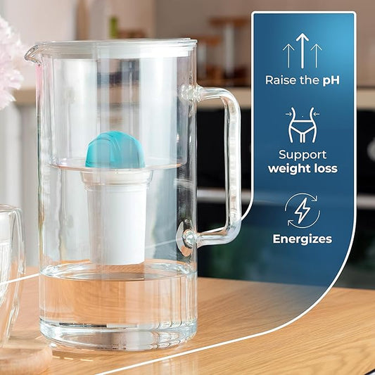 Aqua Classic Alkaline Water Filter Compatible with Brita Pitcher & Dispenser | Replacement Cartridge for Brita Water Filter | Pack of 3 pH Water Filter | Increase Water ph & Reduce Contaminant