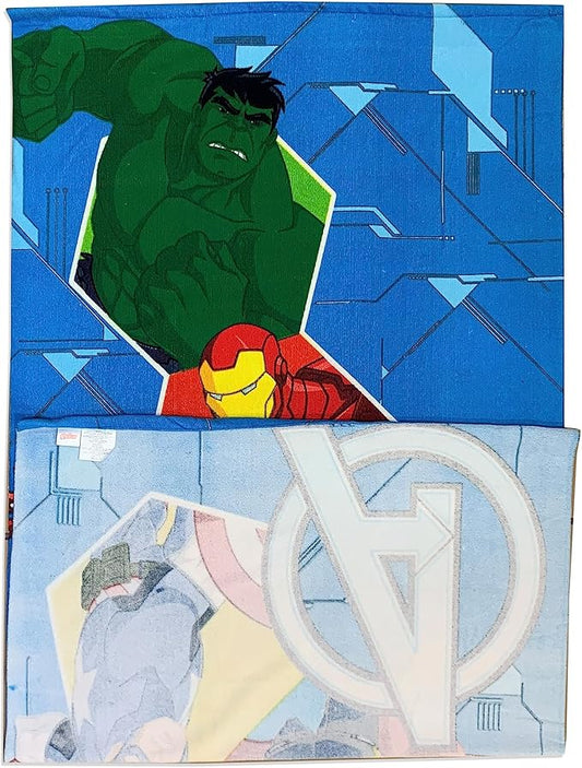 Kids Official Licensed Character Soft Beach/Hooded Bath Towel (Avengers II, 40 x 60)