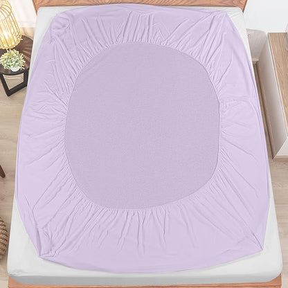 Utopia Bedding Waterproof Mattress Protector Twin Size, Premium Terry Mattress Cover 200 GSM, Breathable, Fitted Style with Stretchable Pockets (Lavender)