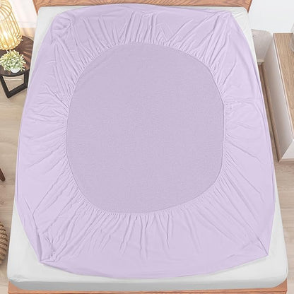 Utopia Bedding Waterproof Mattress Protector Queen Size, Premium Terry Mattress Cover 200 GSM, Breathable, Fitted Style with Stretchable Pockets (Lavender)