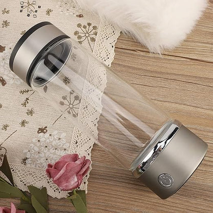 Hydrogen Water Bottle, 420ml Hydrogen Rich Water Cup Machine with USB Rechargeable, Ion Water Generator, Improve Water in 3 Minutes, for Home Office
