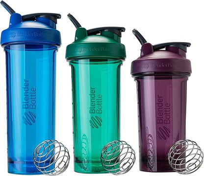 BlenderBottle Shaker Bottle Pro Series Perfect for Protein Shakes and Pre Workout, 28-Ounce, Black