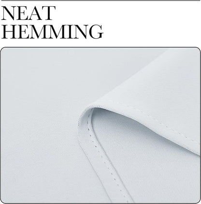 NICETOWN Room Darkening Draperies Curtains Panels, Window Treatment Thermal Insulated Grommet Room Darkening Curtains/Drapes for Bedroom (Greyish White, 2 Panels, 34 by 45)