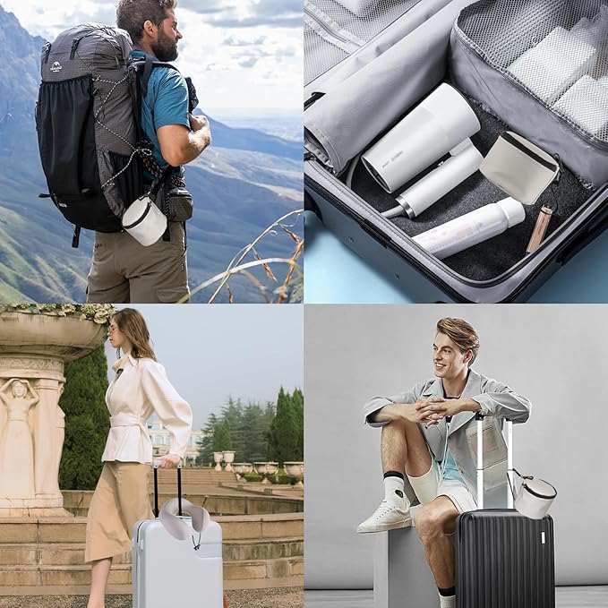 Travel Neck Pillow, Curved Ergonomic Design, Ice Silk Fabric is Comfortable and Breathable, The Pillowcase is Removable. Comes with Portable Storage Bag and Ear Plugs