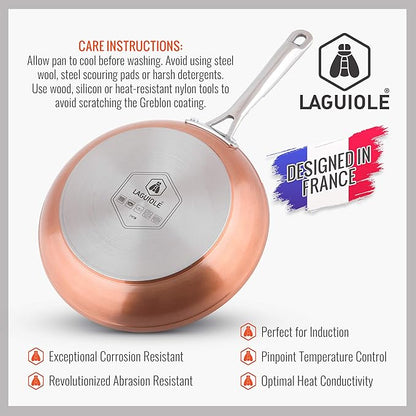 Laguiole™ 9 pcs COpper/Greblon cooking set