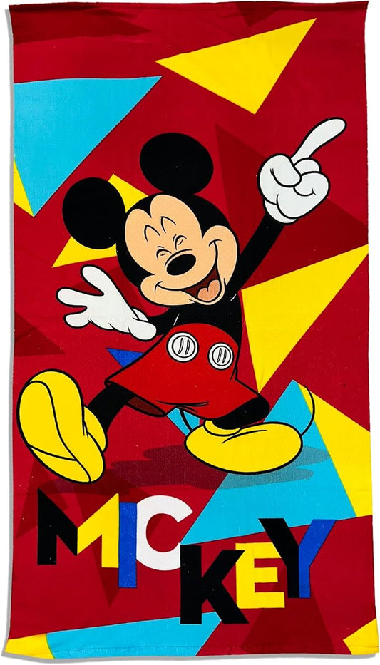 Kids Official Licensed Character Soft Beach/Hooded Bath Towel (Mickey II, 40 x 60)