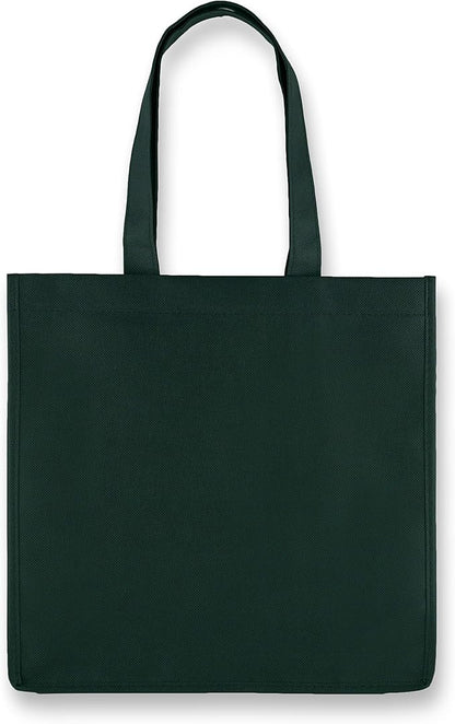 True Wine Shopping Bag 6 Bottle with Bottle Divider Insert, Bottle Carry Bag, Shopping Bag for Wine Bottles, Bottle Tote, Reusable, Green