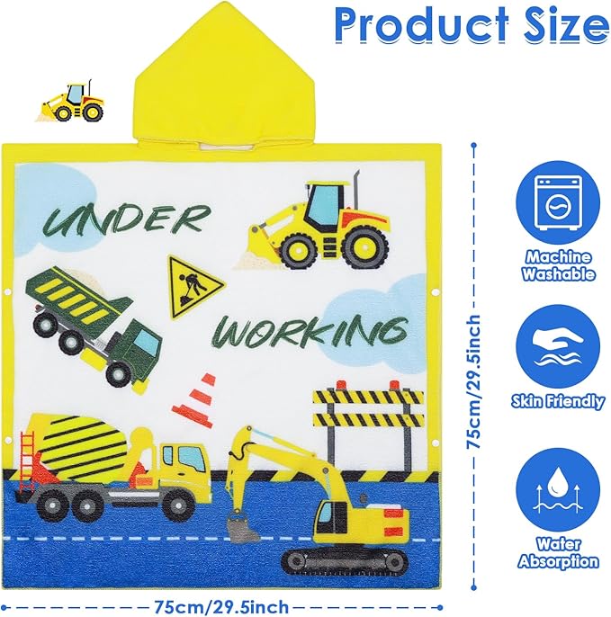 Kids Beach Towels Baby Towels with Hood Toddler Pool Towel Large Bath Towels for Boys and Girls for Travel Shower Swimming
