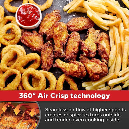 Emeril Lagasse Everyday 360 Air Fryer, 360° Quick Cook Technology, XL capacity,12 Pre-Set Cooking Functions including Bake, Rotisserie. Broil, Pizza, Slow Cook, Toaster and Much More, Stainless Steel