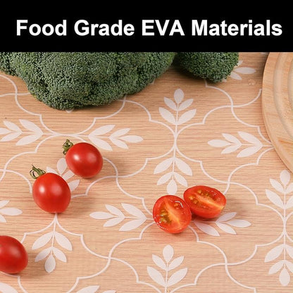 Cooyes Shelf Liner Drawer Liners, Shelf Liners for Kitchen Cabinets, Non-Adhesive Cabinet Liner, EVA Waterproof Non-Slip Refrigerator Liners for Kitchen Drawers (Transparent, 11.8 in x 9.9ft)