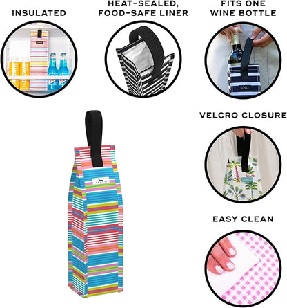 SCOUT Spirit Chillah, Reusable Insulated Wine Bag, Durable, Collapsible, Top Carrying Loop