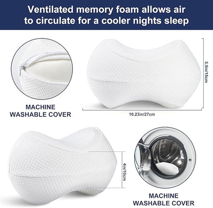 Memory Cotton Slow Rebound Beautiful Leg Pillow Clip Leg Pillow（White）