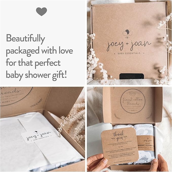 Bassinet Fitted Sheets Compatible with Dream on Me Traveler Portable Bassinet & Skylar, Seashell Bedside Sleeper – Snuggly Soft 100% Jersey Cotton – Beige + Rusty Brown – 2 Pack