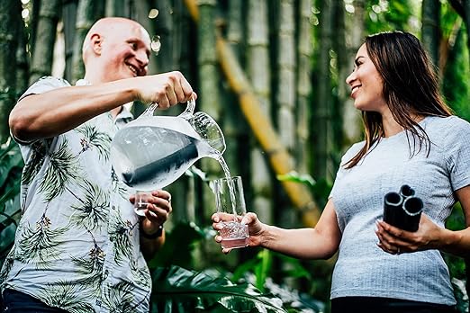 Bamboo Charcoal Water Starter Kit with Tempered Glass Jug