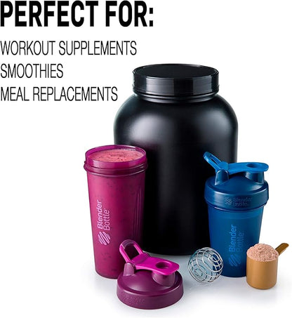 BlenderBottle Classic 28-Ounce Shaker Bottle Bundle with Moss Green and Black