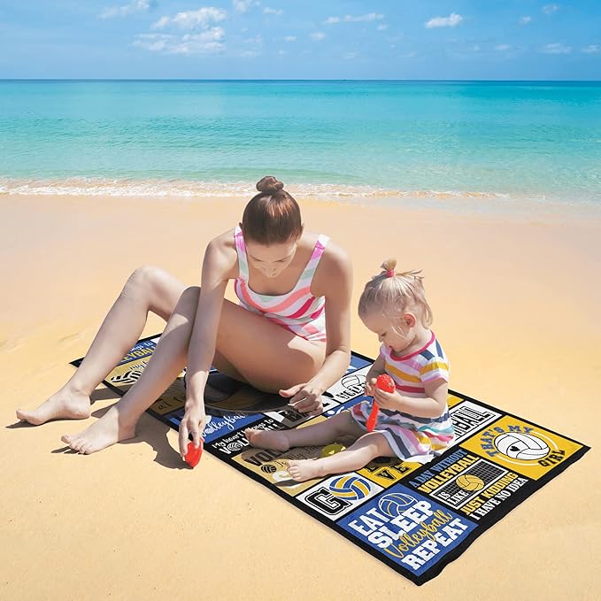 Video Game Towel for Boys Girls 30" x 60" Microfiber Video Game Beach Towel for Kids Bath Pool Shower Camping Travel Towel