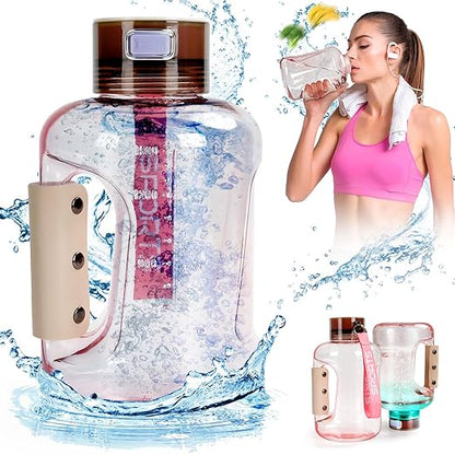 Hydrogen Water Bottle 50oz | Hydrogen Water Bottle Generator - Portable Hydrogen Water Machine | Ion Bottles Hydrogen Water Ionizer for Home Travel (Pink)