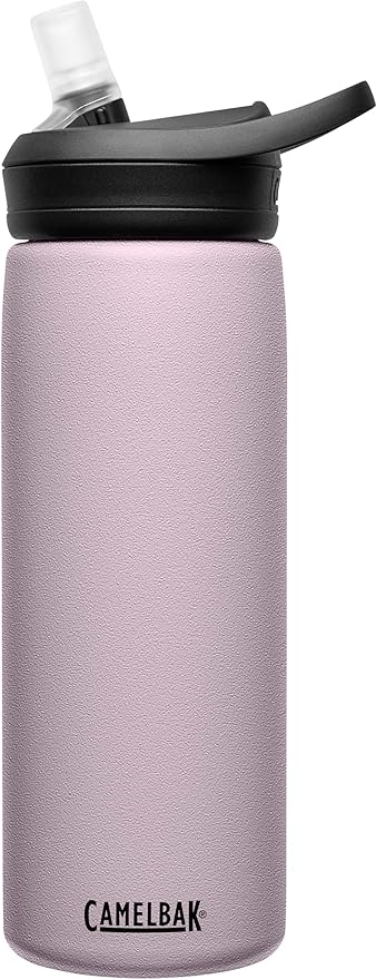 CamelBak Eddy+ Water Bottle with Straw 20oz - Insulated Stainless Steel, Purple Sky