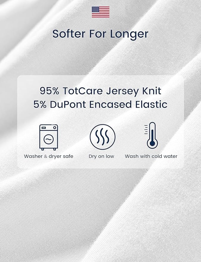 TotAha Premium Stretchy Crib Sheets (2-Pack)-Hypoallergenic, Silky Comfort, Buttery Soft, Calming Effect, All-Season Jersey-Knit Sheets, 9'' Extra Deep Pocket, Animal Print